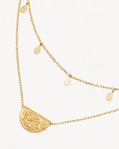 By Charlotte Blessed Lotus Gold Necklace