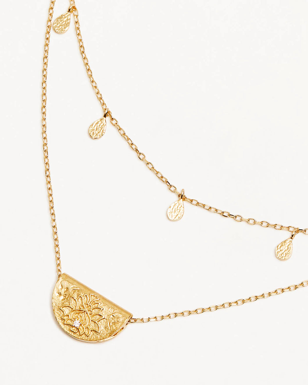 By Charlotte Blessed Lotus Gold Necklace