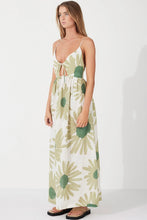 Load image into Gallery viewer, Zulu &amp; Zephyr Aloe Flower Linen Dress
