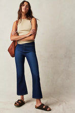 Load image into Gallery viewer, Free People In My Feelings Cropped Flared Jean Lilibet Blue
