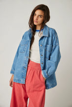 Load image into Gallery viewer, Free People Madison City Denim Jacket Solar Wash
