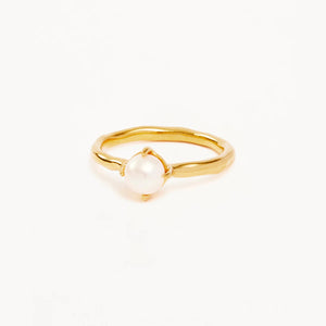 By Charlotte Endless Grace Pearl Ring Gold Size 7