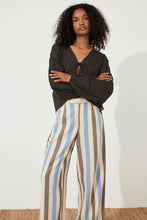 Load image into Gallery viewer, Zulu &amp; Zephyr Sky Stripe Organic Cotton Blend Pant
