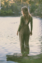 Load image into Gallery viewer, Barefoot Blonde Khaki Cord Overalls
