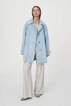 Load image into Gallery viewer, Rowie Valentina Trench Jacket Washed Denim
