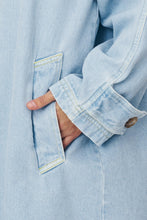 Load image into Gallery viewer, Rowie Valentina Trench Jacket Washed Denim
