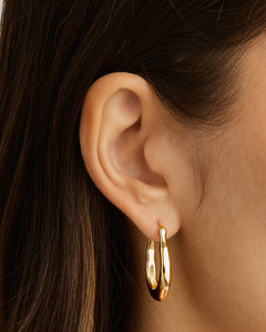 By Charlotte Radiant Energy Large Gold Hoops