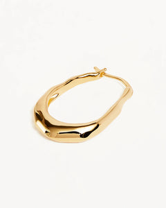 By Charlotte Radiant Energy Large Gold Hoops