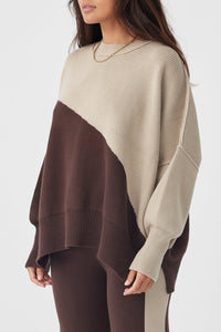 Arcaa Neo Sweater Chocolate/Taupe