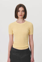 Load image into Gallery viewer, Rowie Rib Knit Tee Butter

