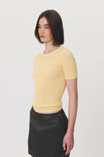 Load image into Gallery viewer, Rowie Rib Knit Tee Butter
