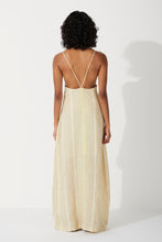 Load image into Gallery viewer, Zulu &amp; Zephyr Citrus Stripe Linen Dress
