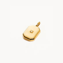 Load image into Gallery viewer, By Charlotte Rectangular Lotus Locket Pendant Gold
