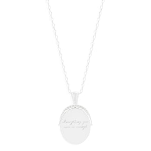 By Charlotte Everything You Are Is Enough Small Necklace Silver
