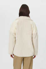 Load image into Gallery viewer, Rowie Kie Sherpa Jacket Cream Splice
