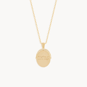 By Charlotte Everything You Are Is Enough Small Necklace Gold