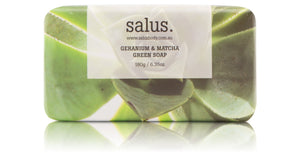 Salus Geranium & Matcha Green Soap